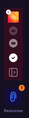 Course module navigation pane