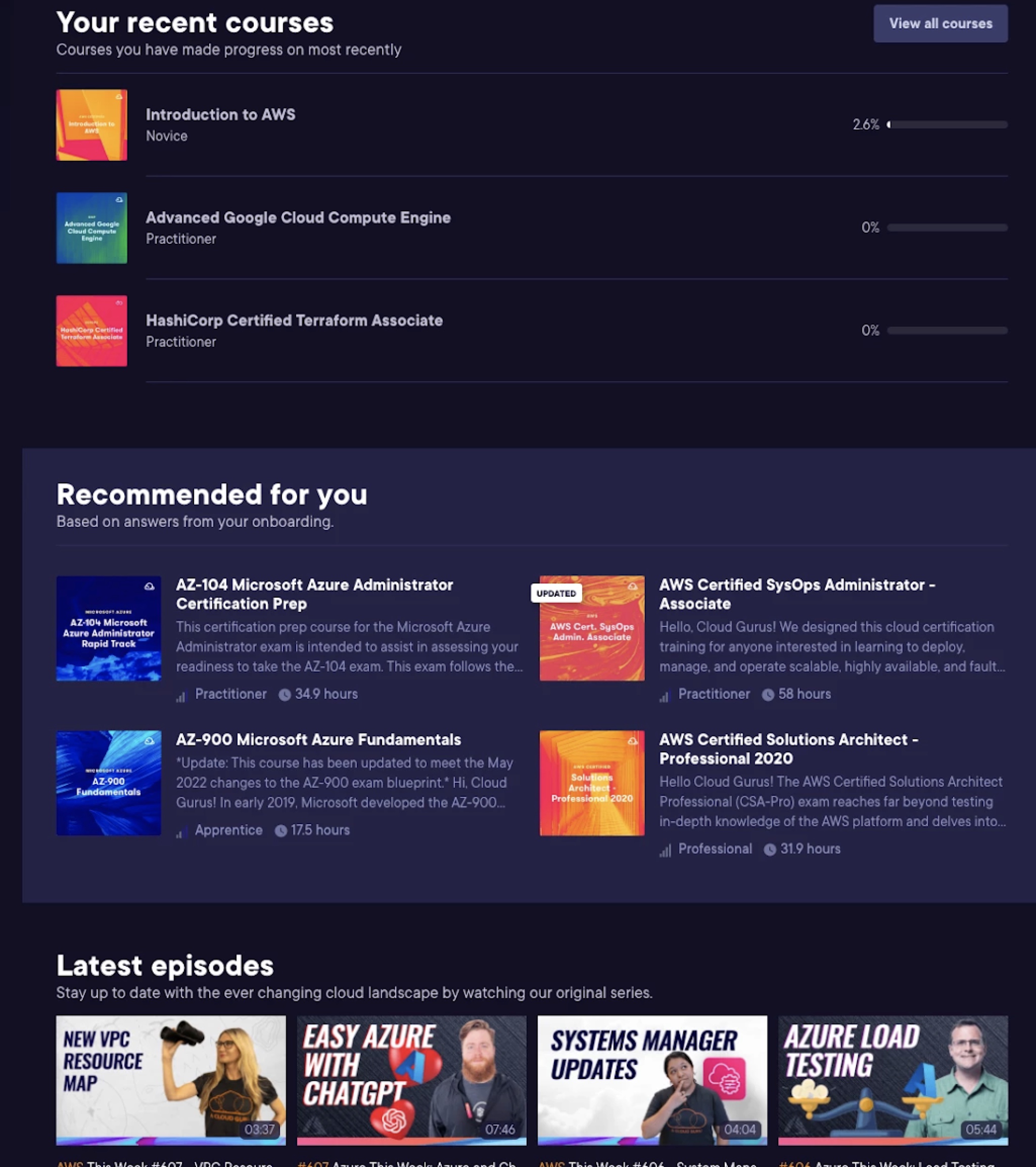 recommendations
