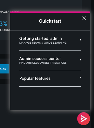 Leader quickstart menu