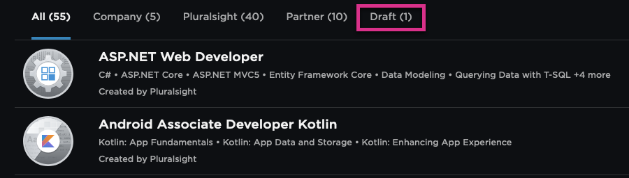 Draft role in Role IQ