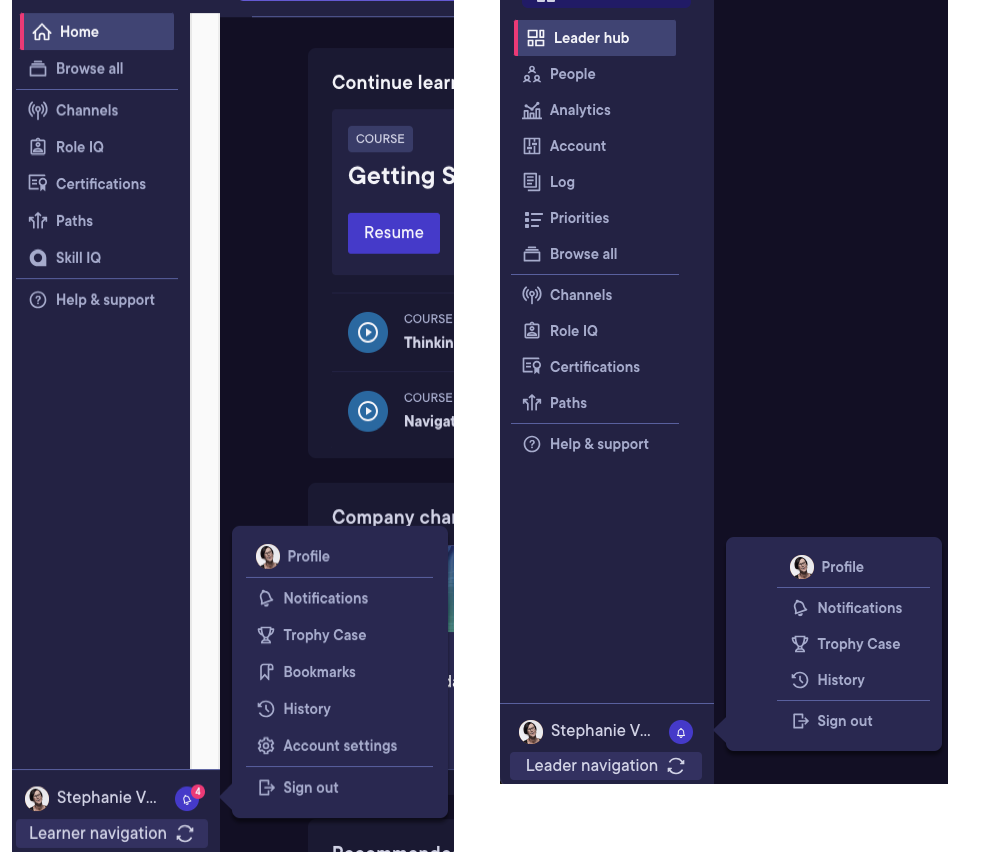 Navigation menu